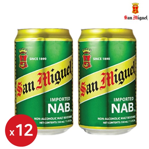 산미구엘 NAB 330ml 12캔 논알콜 맥주 무알콜 맥주맛 음료 해외 수입 필리핀
