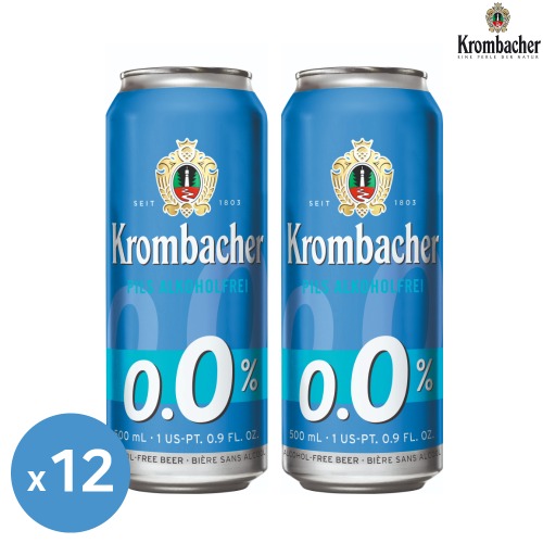 크롬바커 필스 500ml 12캔 논알콜맥주 무알콜 맥주맛 음료 해외 수입 맥주 독일